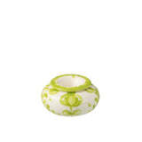 Cendrier Grenade J-Line en céramique blanche et verte, design élégant