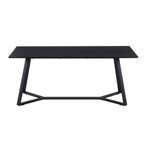Table à manger 180x90cm en MDF et métal, vue d'ensemble