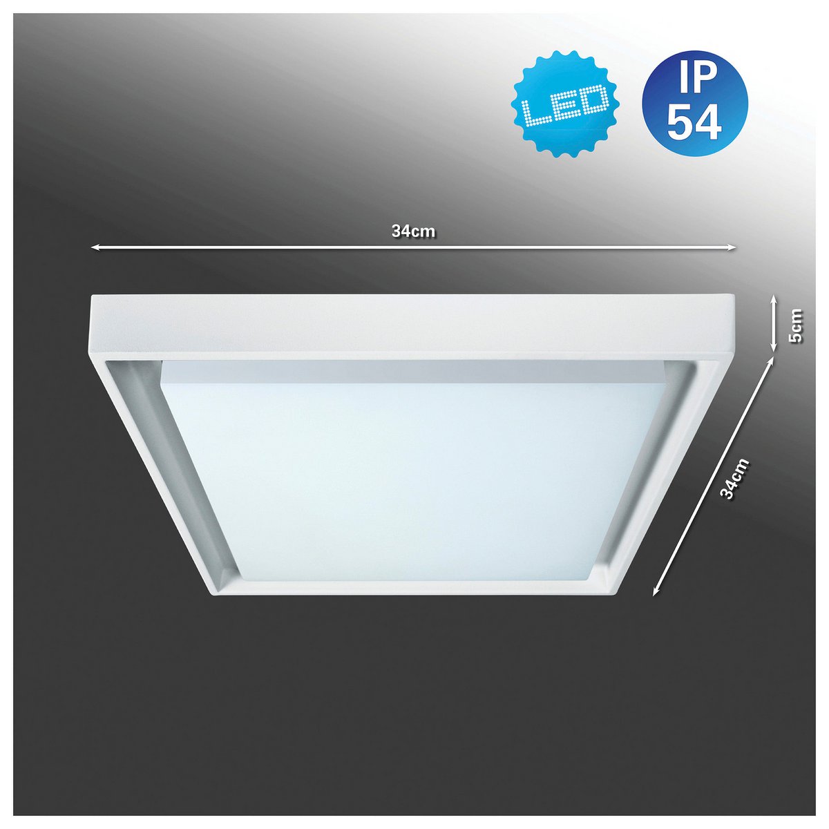 Applique d'extérieur LED IP54 "Mio" s:34cm