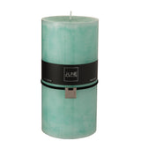 Bougie cylindrique J-Line aqua XXL, design moderne et élégant