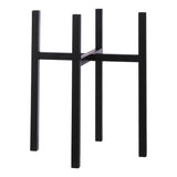 Support pour plantes Ascot Noir en métal, design élégant et moderne.