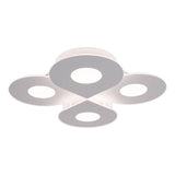 Plafond LED "SMILLA" blanc, 50 x 50 cm, 8 cm, métal et plastique, LED intégrés, 2400 lm, dimmable, fonction CCT 3000-6 500 K, fonction de veilleuse de nuit.