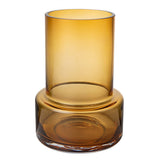 Vase en verre LUXE 9mm, couleur ambre : style design rétro TYLER 25