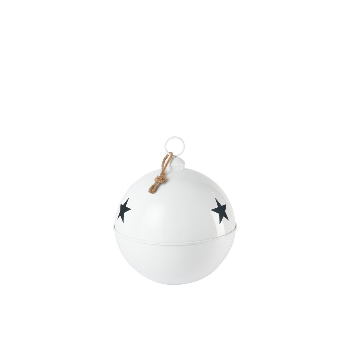 Boule de Noël J-Line Clear - Design élégant en fer blanc