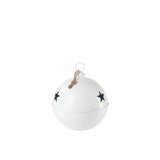Boule de Noël J-Line Clear - Design élégant en fer blanc
