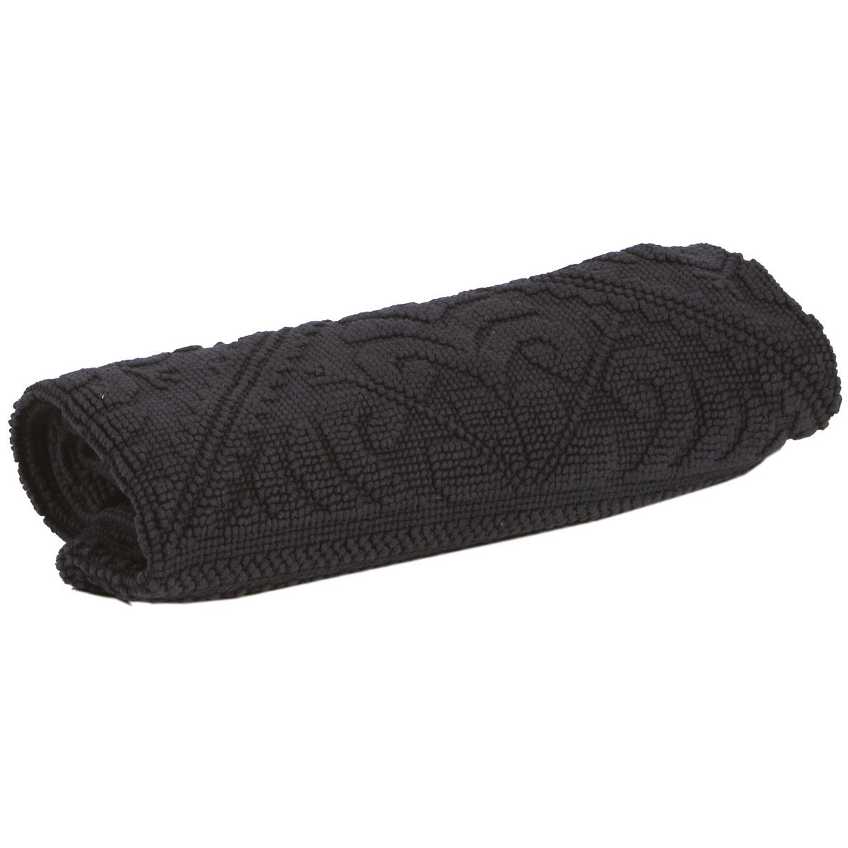 Tapis Enzo Carbone - Tissage jacquard élégant avec motifs arabesques