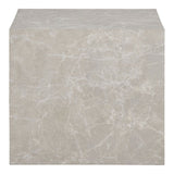 Ensemble de tables basses Prague - Beige, aspect marbre, MDF, papier décoratif, lot de 2