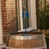 Lot de 8 lampes de table rechargeables bleues avec station de recharge