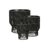 Pot de fleurs extérieur Peta Noir