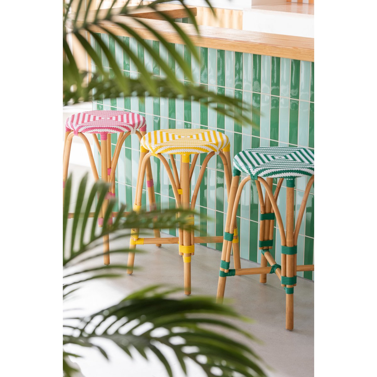 Tabouret J-Line, ambiance salon bohème