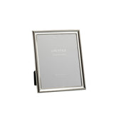 Cadre photo J-Line Classic en métal argenté, posé sur une table