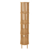 Détail de l'étagère J-Line, texture du bambou naturel