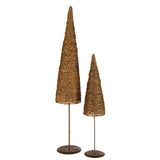 Arbre de Noël en papier et métal, ambiance festive