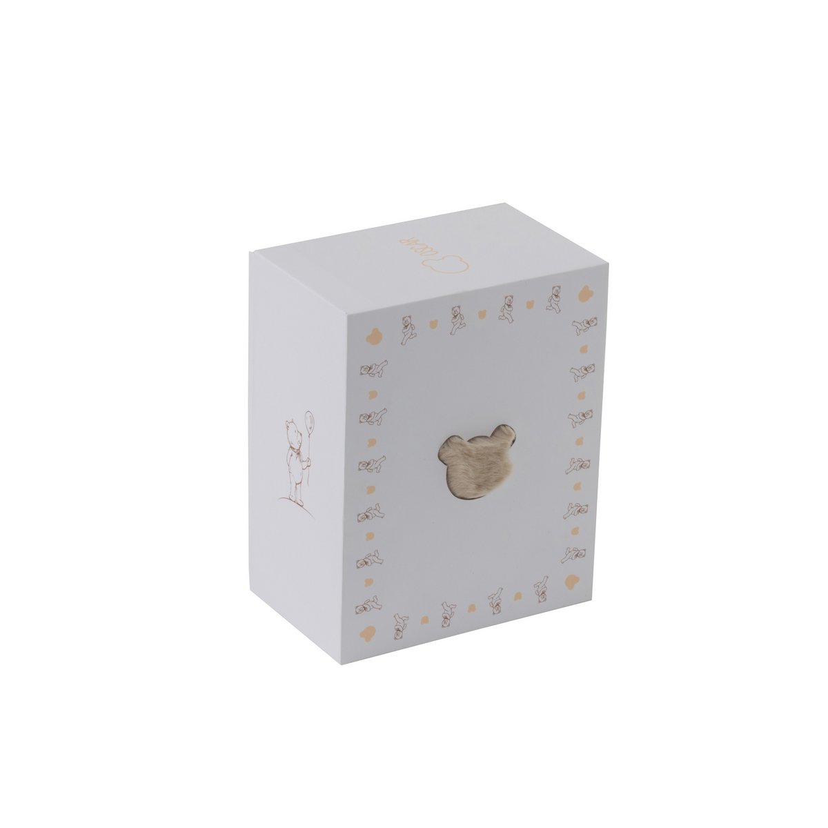 Détail du tissu polyester du tapis J-Line beige