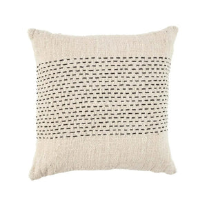 Housse de coussin Misty en noir naturel, vue avant