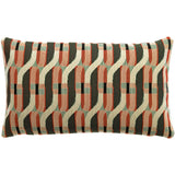 Coussin Kali outdoor Dragée 30 x 50 - Tissage jacquard élégant en rose