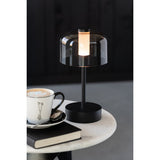 Lampe de table J-Line Woa - métal - noir