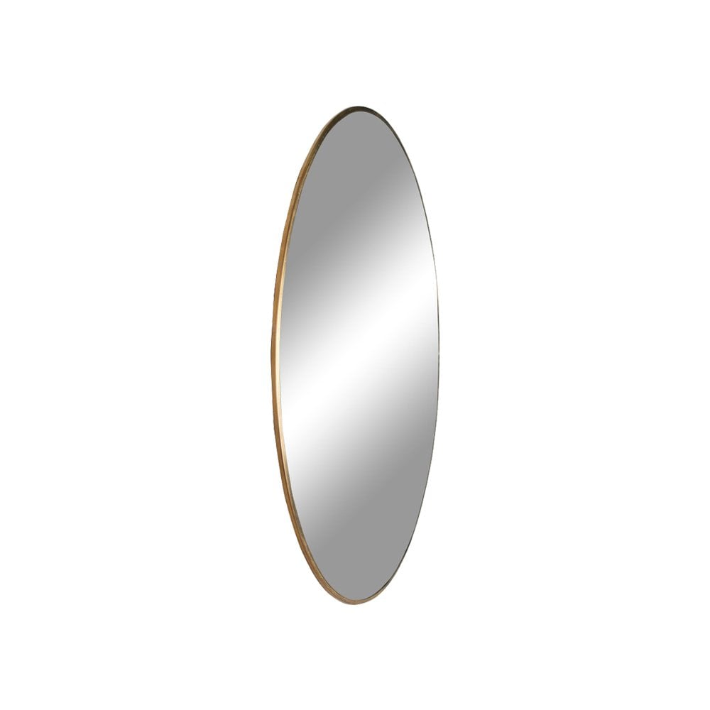 Cadre du miroir Jersey avec aspect laiton brillant