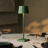 Lot de 8 lampes de table rechargeables vert sauge