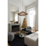 Table basse J-Line - fer/verre - noir - L
