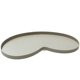 Plateau en métal gris beige Villeta