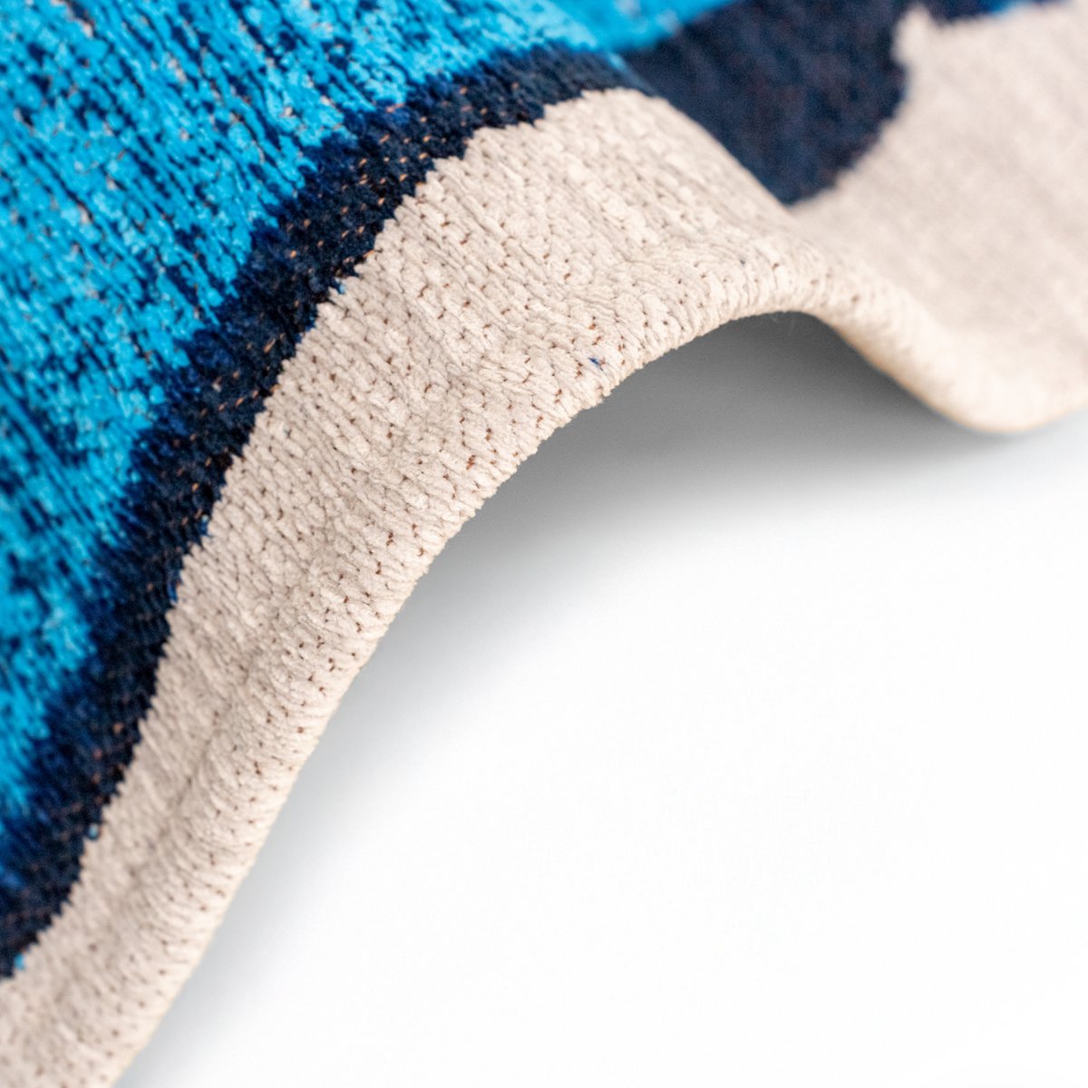 Tapis Eco Diva Bleu - Texture en polyester