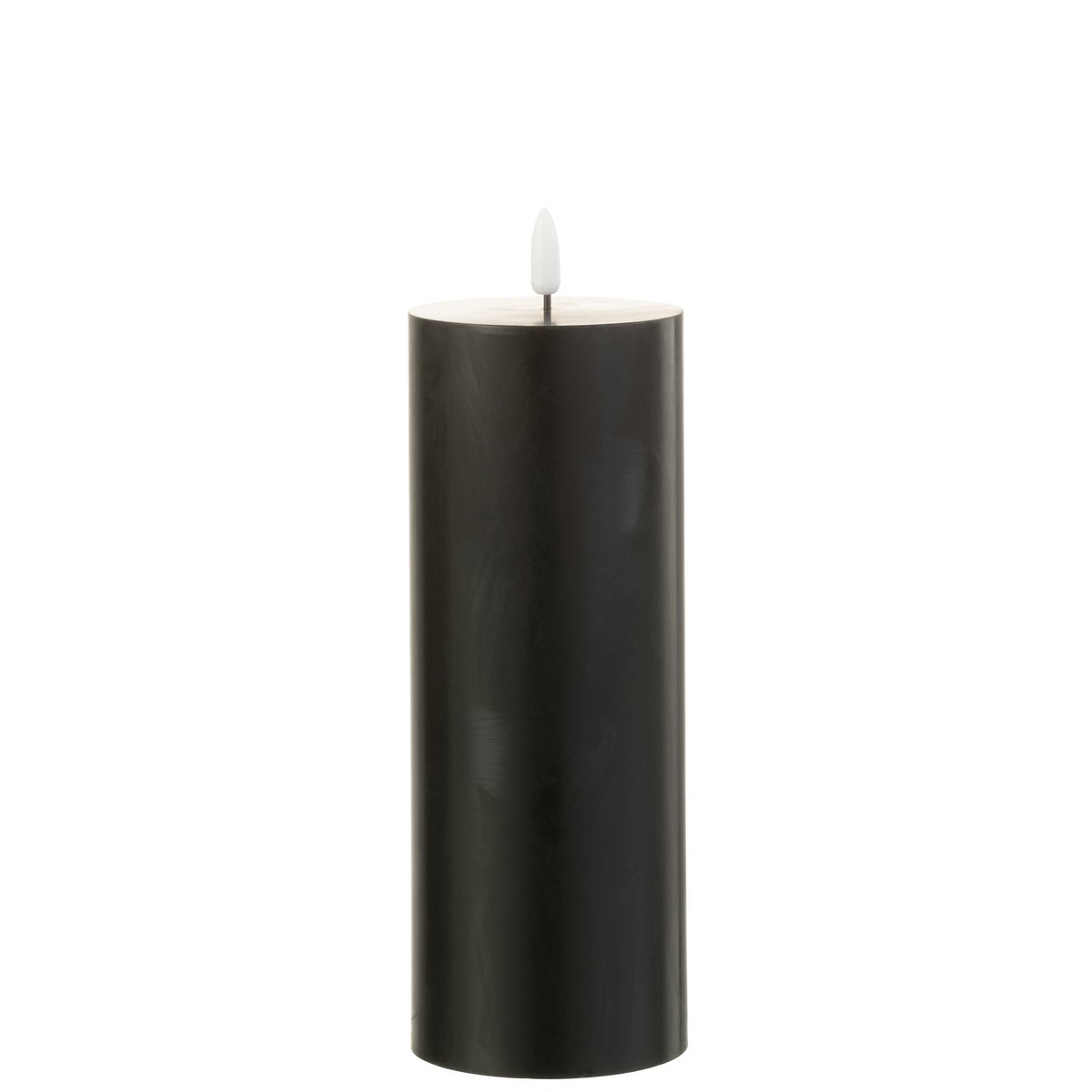 Bougie cylindrique J-Line noire, design moderne et élégant
