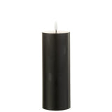 Bougie cylindrique J-Line noire, design moderne et élégant