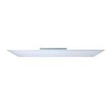 Panneau LED lampe au plafond "Nico", lampe au plafond métallique fonctionnelle et le plastique en blanc, avec des LED fixes et de nombreuses fonctions, idéales pour le bureau, la pratique ou l'atelier, environ 119,5 cm de long