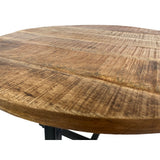 Table basse ronde 60 cm table de salon table d'appoint Cannes structure métal noir blanc argent antique