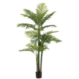 Détail du feuillage du Palmier Areca J-Line Pot Artificiel Vert
