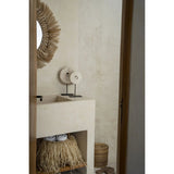 Le disque de marbre sur support - Blanc - S