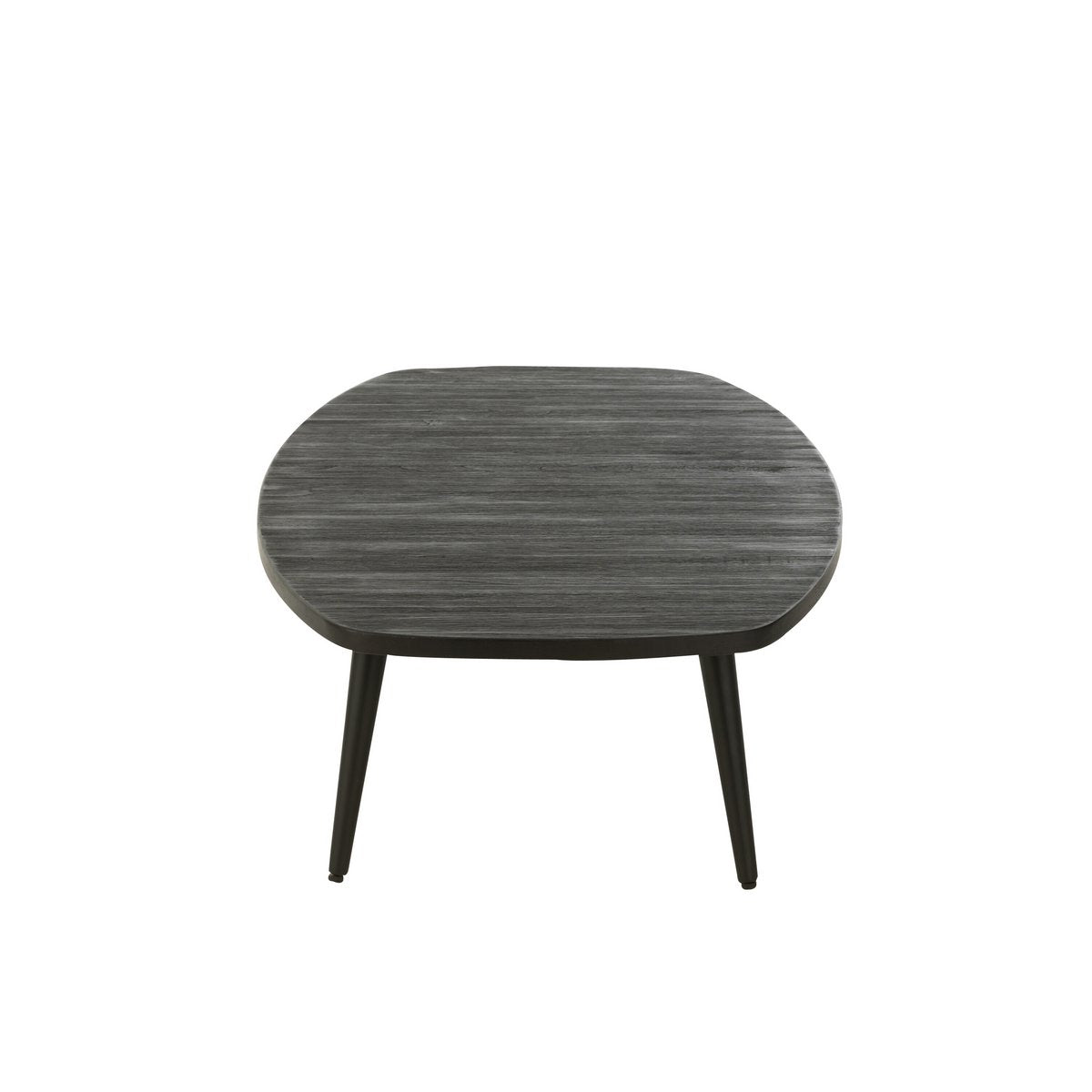 Vue latérale de la table d'appoint J-Line, mettant en avant son design contemporain.