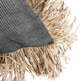 La Housse de Coussin Cotton Bonita - Noir Naturel - 60x60
