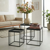 Table d'appoint Beth Noir - dimensions et proportions des tables