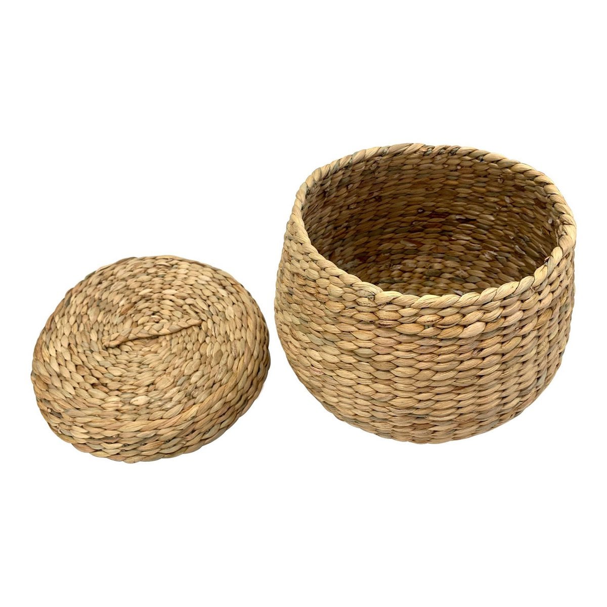 Panier Arona en jonc de mer, vue de côté
