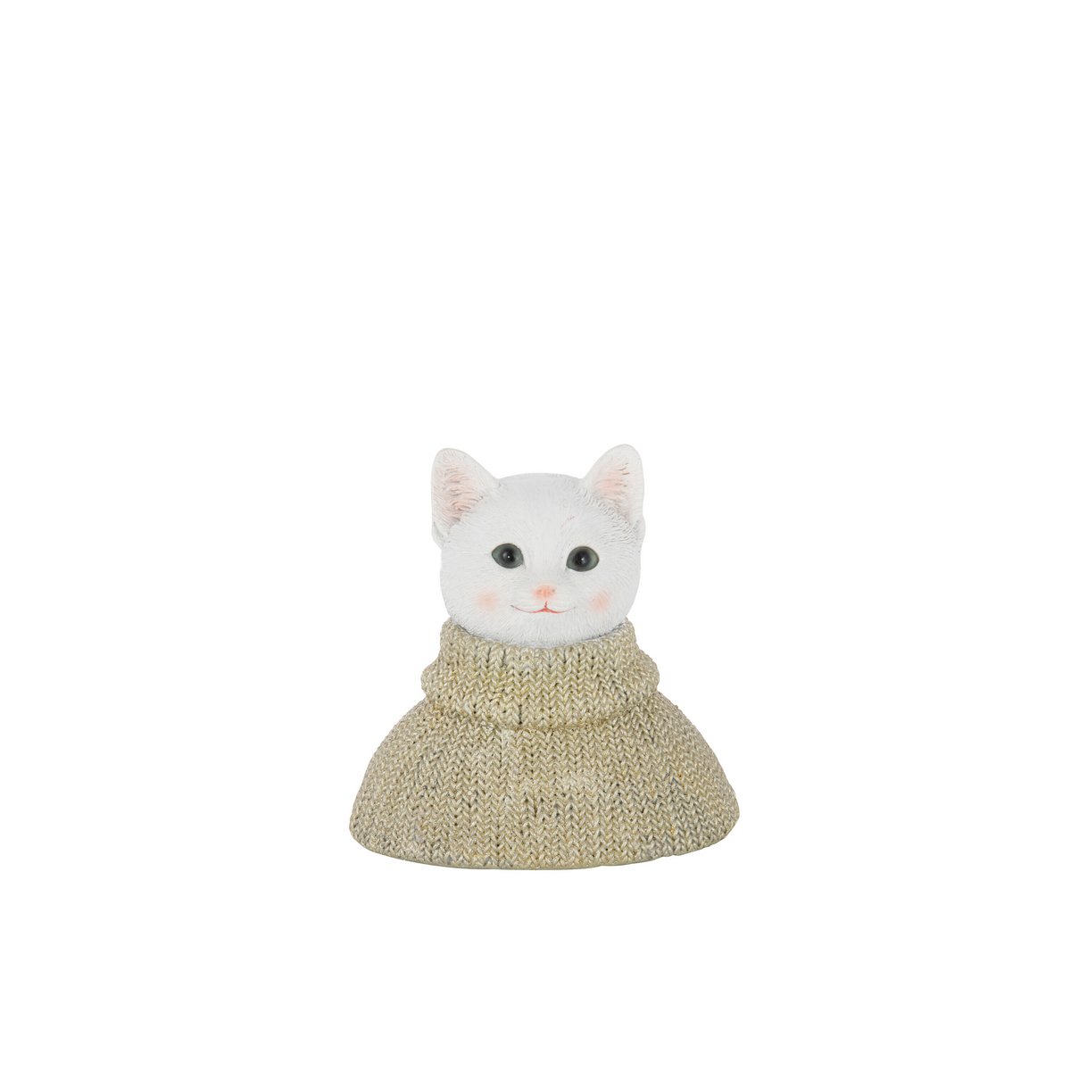 Vue rapprochée de la figurine J-Line Chat, mettant en avant les détails en polyrésine.