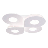 Plafond LED "SMILLA" blanc, 50 x 50 cm, 8 cm, métal et plastique, LED intégrés, 2400 lm, dimmable, fonction CCT 3000-6 500 K, fonction de veilleuse de nuit.
