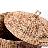 Panier à Linge avec Couvercle GARUT en Jacinthe d'Eau (3 tailles)