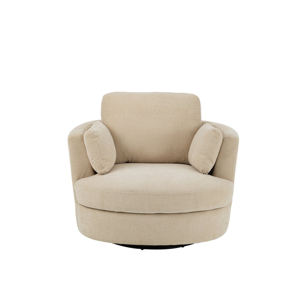 Détail du revêtement en mousse beige de la chaise longue Swiv