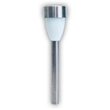 6 réglage de la lumière extérieure solaire LED avec brochette de terre en métal et plastique de couleur en acier inoxydable, avec LED intégrée