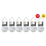 Lampe solaire LED CRACKLE (lot de 6)