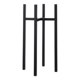 Support pour plantes Ascot Noir en métal élégant avec plante