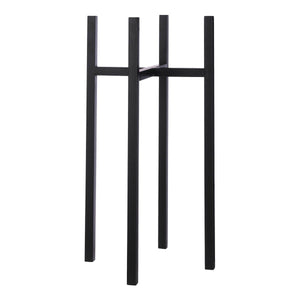 Support pour plantes Ascot Noir en métal élégant avec plante