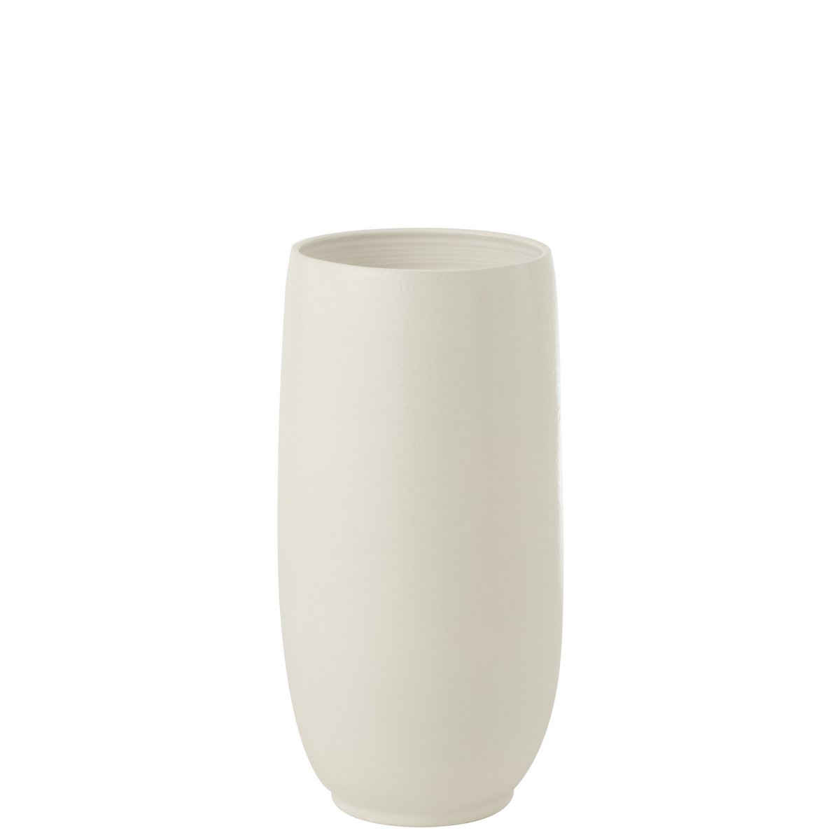 Vase Ying en céramique blanc, design moderne et élégant, 71 cm de haut