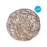 LED Boule extérieure "Mistle" Ø 50 cm, pour l'extérieur, lampadaire - métal - aluminium - avec LED intégré - Décoration à l'extérieur