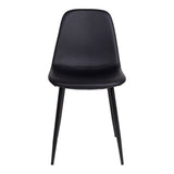Pieds en métal noir de la chaise Stockholm, design moderne