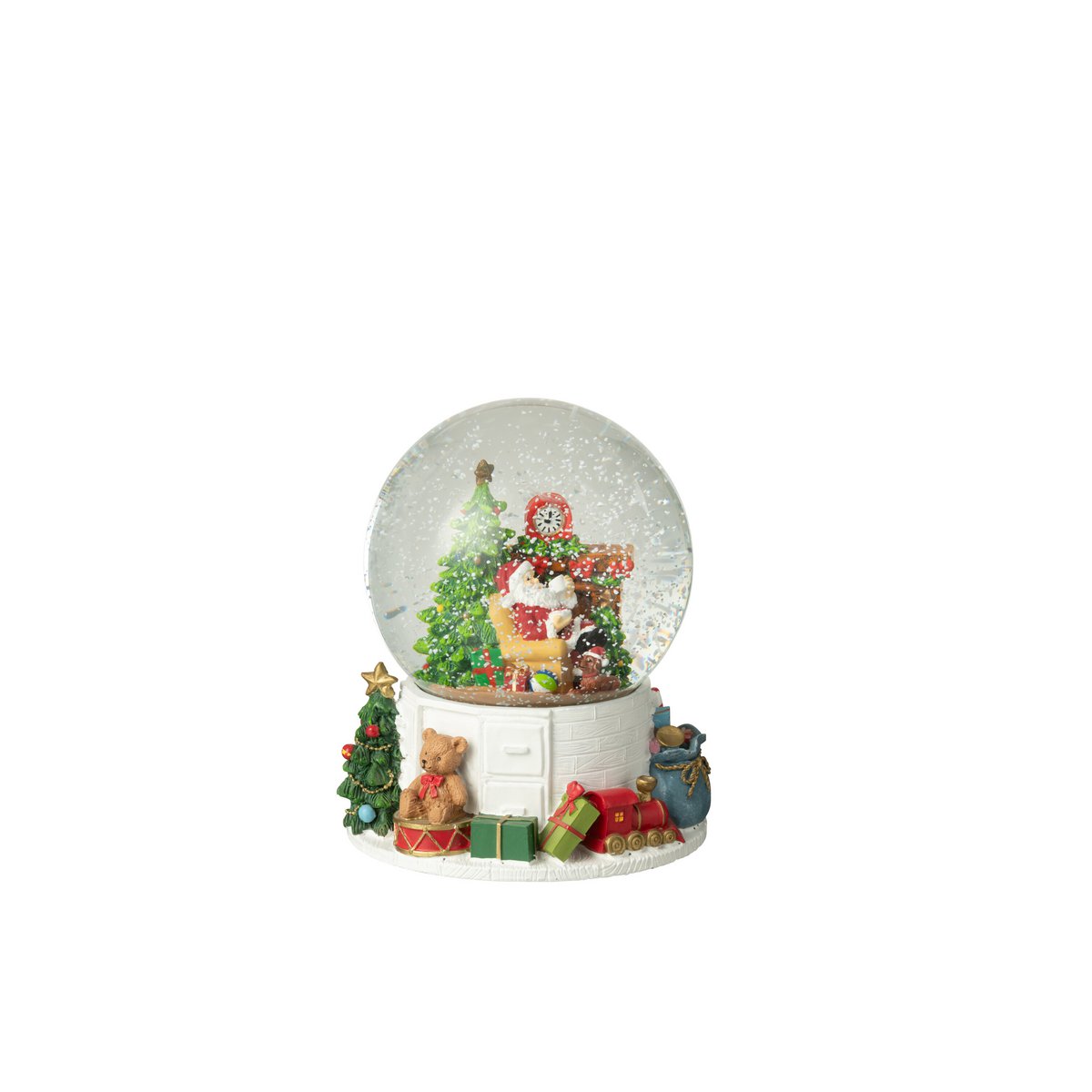 J-Line Santa Chimney en polyresine multicolore, vue de face