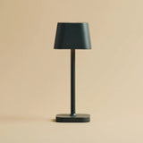 Lampe à poser rechargeable Ava en métal gris