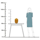 Vase Artic en verre jaune vif